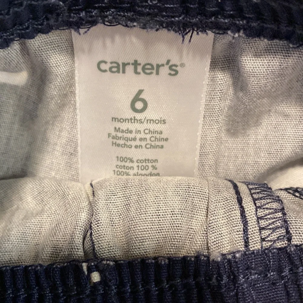 NWOT Carter’s Whale Shorts Blue & White Size 6 Months
